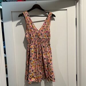 Floral Sleeveless tank a-line Dress